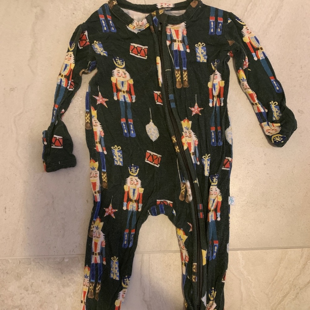 Posh Peanut Nutcracker Footie Zippered One Piece